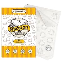 Template baking, Cookie Parchment, Katbite 100 Macaron Parchment Sheets, Printed Circle Baking Stencil for Macaron Cookie, 12x16 In, Non-Stick & Heavy Duty, Pre-cut Paper for Chicken Pizza French Fry