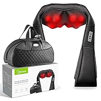 Shiatsu Back Neck and Shoulder Massager with Heat,Deep Tissue 3D Kneading Pillow, Electric Full Body Massager for Legs,Foot,Body Muscle Pain Relief,Gifts for Mom Dad