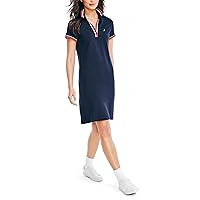 Nautica Women's Sustainably Crafted Ocean Polo Dress