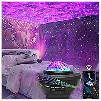 Star Projector Galaxy Light Projector with Bluetooth Speaker, Multiple Colors Dynamic Projections Star Night Light Projector for Kids Adults Bedroom, Space Lights for Bedroom Decor Aesthetic