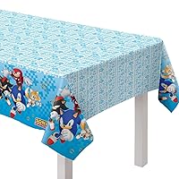 Amscan Sonic Plastic Table Cover - 54