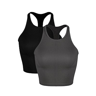 Mua ODODOS Women's Crop 3-Pack Washed Seamless Rib-Knit Camisole Crop Tank  Tops trên  Mỹ chính hãng 2023