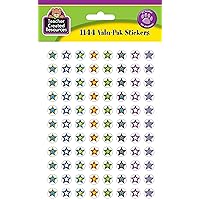 Teacher Created Resources® Fancy Stars 2 Mini Stickers Valu-Pak, 1144 Pieces