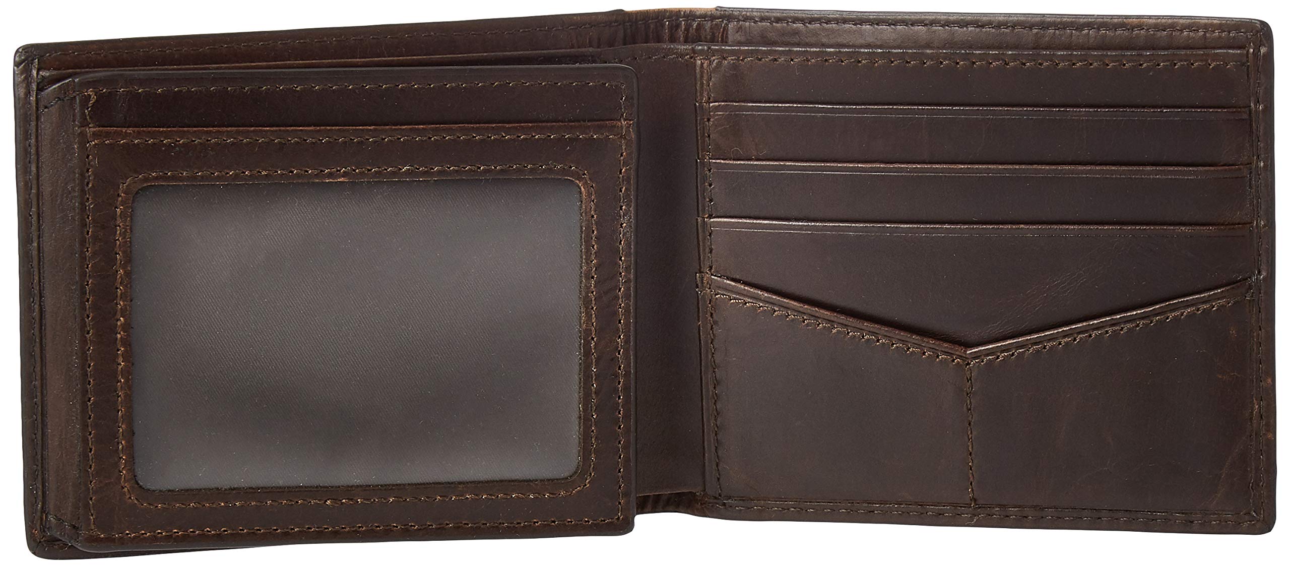 Fossil Men's Richard Leather RFID Blocking Bifold Flip ID Wallet