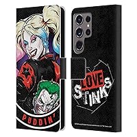 Head Case Designs Officially Licensed Batman DC Comics Puddin Harley Quinn Graphics Leather Book Wallet Case Cover Compatible with Samsung Galaxy S24 Ultra 5G