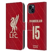 Head Case Designs Officially Licensed Liverpool Football Club Alex Oxlade - Chamberlain 2021/22 Players Home Kit 2nd Group Leather Book Wallet Case Cover Compatible with Apple iPhone 15 Plus
