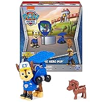 Paw Patrol, Big Truck Pups Chase Action Figure with Clip-on Rescue Drone, Command Center Pod and Animal Friend Kids Toys Ages 3 and up