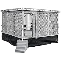 Wrestling Ring & Steel Cage for WWE & AEW Wrestling Action Figures