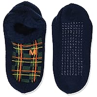 Merrell Unisex-adults Men's and Women's Cozy Gripper Slipper Socks - Unisex Soft Brushed Inner Layer and Full Cushion