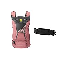 LÍLLÉbaby Complete All Seasons Ergonomic 6-in-1 Baby Carrier & Waist Belt Extension Bundle - Newborn to Toddler with Lumbar Support - for Children 7-45 Pounds - 360 Degree Baby Wearing - Moroccan Clay