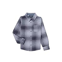 Silver Jeans Co. Boys' Long Sleeve Plaid Flannel Shirt