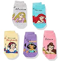 Disney Princess Girls 5 Pack Shorty Socks