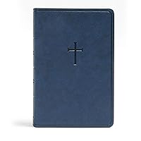 CSB Everyday Study Bible, Navy Cross LeatherTouch, Black Letter, Study Notes, Illustrations, Aricles, Easy-to-Carry, Easy-to-Read Bible Serif Type CSB Everyday Study Bible, Navy Cross LeatherTouch, Black Letter, Study Notes, Illustrations, Aricles, Easy-to-Carry, Easy-to-Read Bible Serif Type Imitation Leather