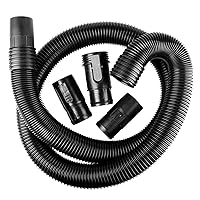 WORKSHOP Wet/Dry Vacs Vacuum Accessories WS25020A Wet/Dry Vacuum Hose, 2-1/2-Inch x 7-Feet Dual-Flex Locking Wet/Dry Vac Hose for Wet/Dry Shop Vacuums