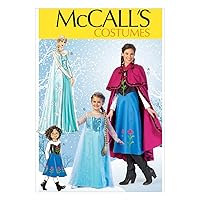 McCall's Costumes Ice Queen and Ice Princess Costume Sewing Pattern, Adult and child Sizes S-M-L-XL