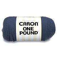 Caron One Pound Solids Yarn, 16oz, Gauge 4 Medium, 100% Acrylic - Cape Cod Blue- For Crochet, Knitting & Crafting ( 1 Piece )