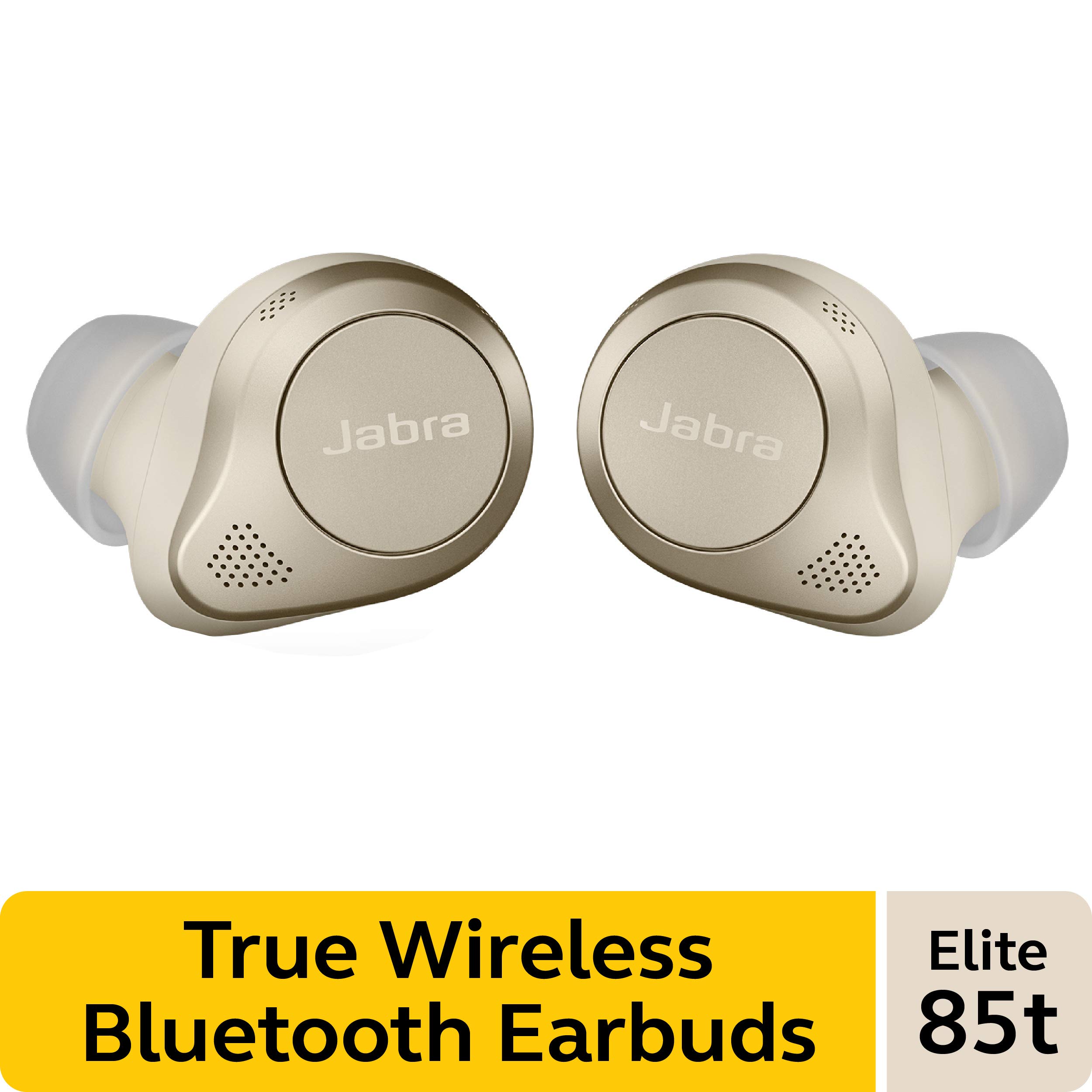 Jabra Elite 85t True Wireless Bluetooth Earbuds, Gold Beige – Advanced Noise-Cancelling Earbuds with Charging Case for Calls & Music – Wireless Earbuds with Superior Sound & Premium Comfort, 12