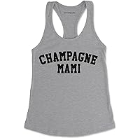 Champagne Mami Womens Racer Back Tank Top Shirts Hip Hop Ladies