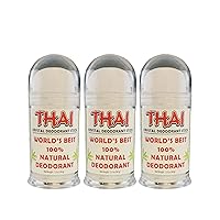 Thai crystal deodorant stick, 3.5 ounce pushup (3pack)