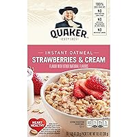 Quaker Instant Oatmeal Strawberry & Cream 10 pk