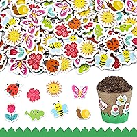 Garden Pot Craft Kit, 190 PCS Adhesive Foam Stickers for Kids Garden, Early Education DIY Crafts Decorations Party Supplies