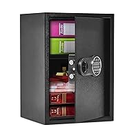 1.9 Cu ft Large Fireproof Safe Box with Digital Keypad Lock, Steel Safe with Interior Lining and Bolt Down Kit, Document Safe Fireproof Waterproof, Jewelry, and Valuables, 19.6 x 13.7 x 12.2 Inches