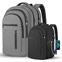 Travel Laptop Backpack, Business Anti Theft Slim Sturdy Laptops Backpack with USB Charging Port, Water Resistant College School Computer Bag Gift for Men & Women Fits 17.3 Inch Notebook