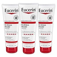 Eczema Relief Cream, Full Body Lotion for Eczema-Prone Skin, Moisturizing Eczema Cream, Body Moisturizer, Multi-Pack, 8 oz. Tube (Pack of 3)