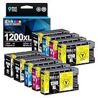 E-Z Ink (TM Compatible PGI-1200XL Ink Cartridge Replacement for Canon PGI-1200 XL for Maxify MB2720 MB2320 MB2120 MB2350 MB2050 MB2020 Printer (3 Black, 2 Cyan, 2 Magenta, 2 Yellow, 9-Pack)