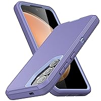 MXX Case Compatible with Galaxy S24 Plus, 3-Layer Super Full Heavy Duty Body Bumper Cover/Shock Protection/Dust Proof, Designed for Samsung Galaxy S24 + 5g 2024 (Purple, Galaxy S24+)