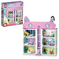 LEGO 10788 The Magical House of Gabby, Christmas Dollhouse Toy, 4 Floors and 8 Rooms with Gabby, Pandy and Marine and P'tichou Figurines, Gifts for Children from 4 Years