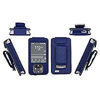 Premium Holster (with Belt Clip/Lanyard) for Dexcom G7 (Navy)