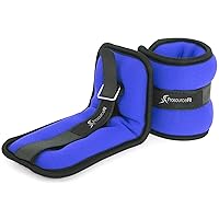 ProsourceFit Ankle Wrist Weights Set of 2, Adjustable Comfort Fit, 2 lb for Women, and Men