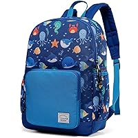VASCHY Kids backpacks, Cute Lightweight Water Resistant Preschool Backpack for Boys and Girls Chest Strap