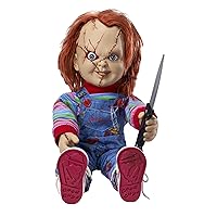 Spirit Halloween 2 Ft Talking Chucky Doll Decoration | Officially Licensed…