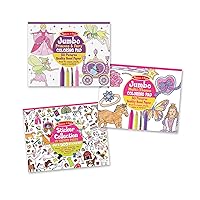 Melissa & Doug Sticker Collection and Coloring Pads Set: Princesses, Fairies, Animals, and More - FSC Certified