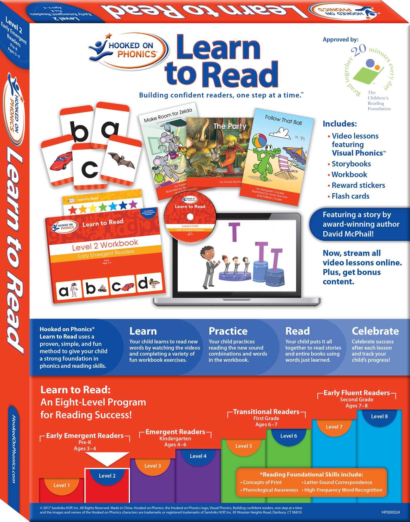 Hooked on Phonics Learn to Read - Level 2: Early Emergent Readers (Pre-K | Ages 3-4) (2)