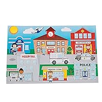 Community Helpers Giant Sticker Scene - 12 Pieces - Educational and Learning Activities for Kids