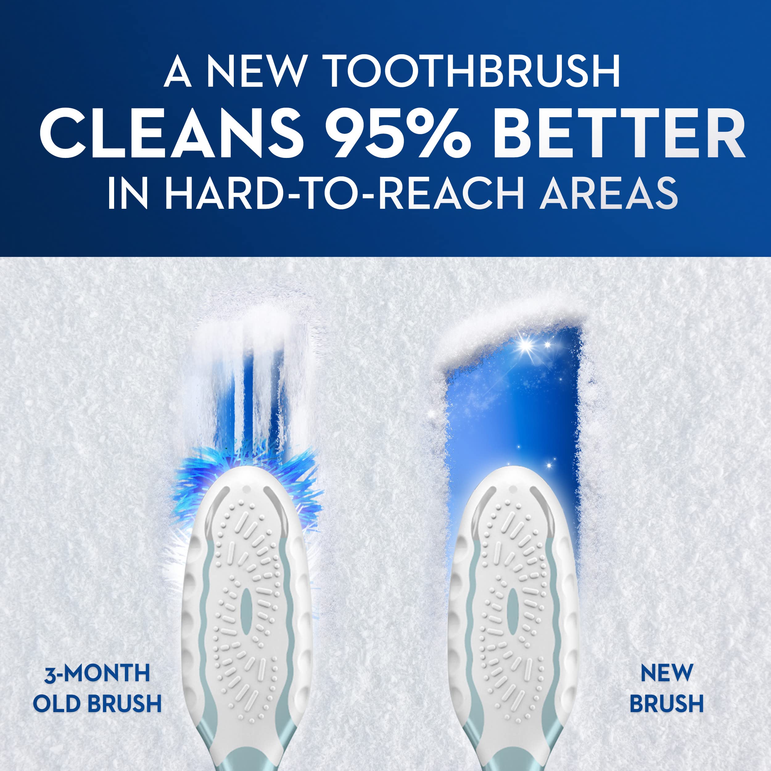 Oral-B CrossAction All In One Soft Toothbrushes, Deep Plaque Removal, 6 Count