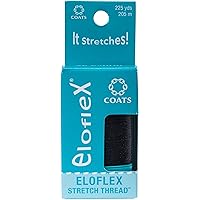 Coats Eloflex Stretch Thread, Black/Grey
