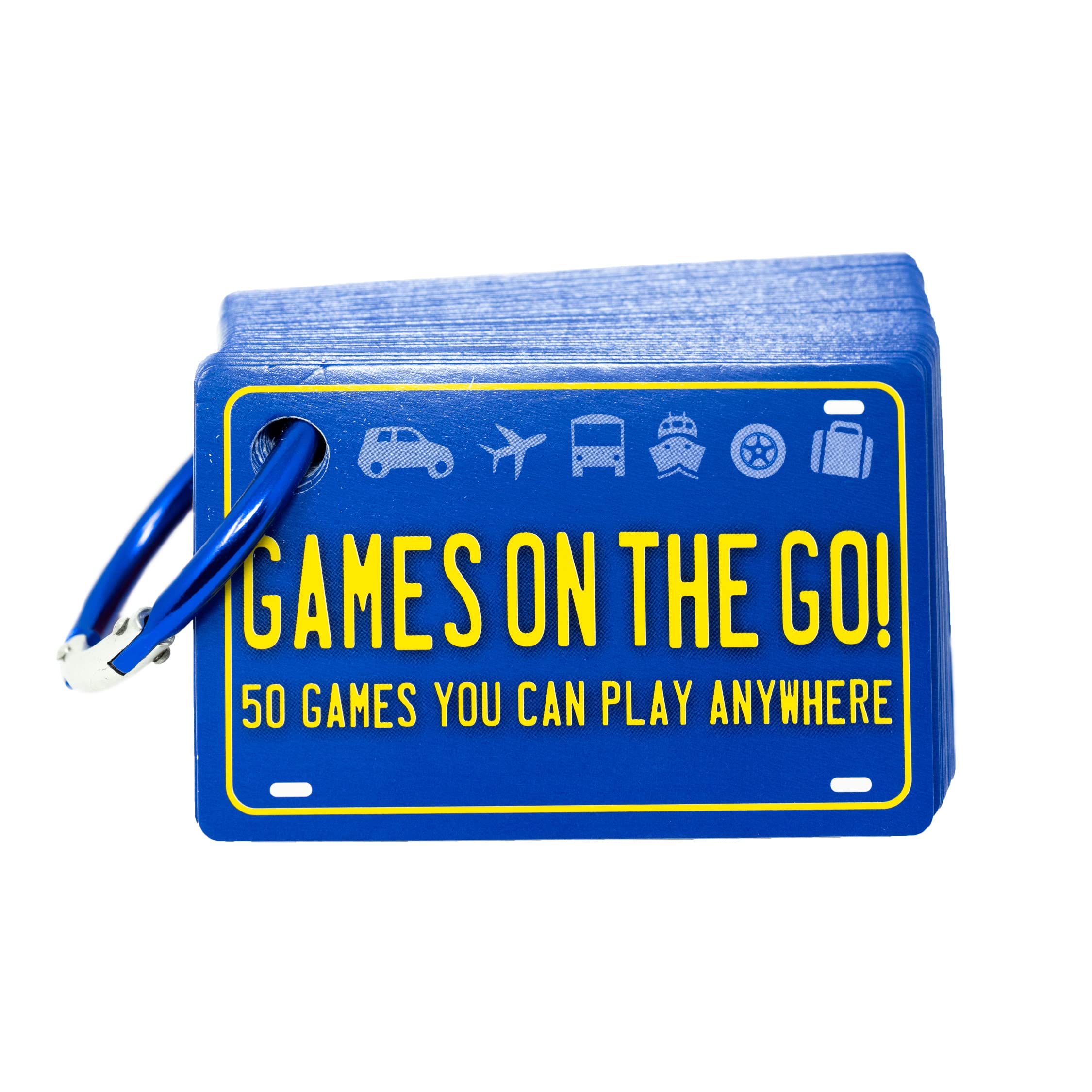 Games on the Go by Continuum Games - Portable Roadtrip Family Games to Challenge and Entertain , Blue