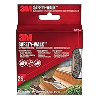 3M Safety-Walk Slip Resistant Tread, Black, 2-in by 180-in Roll, 7635NA, 2-Inch