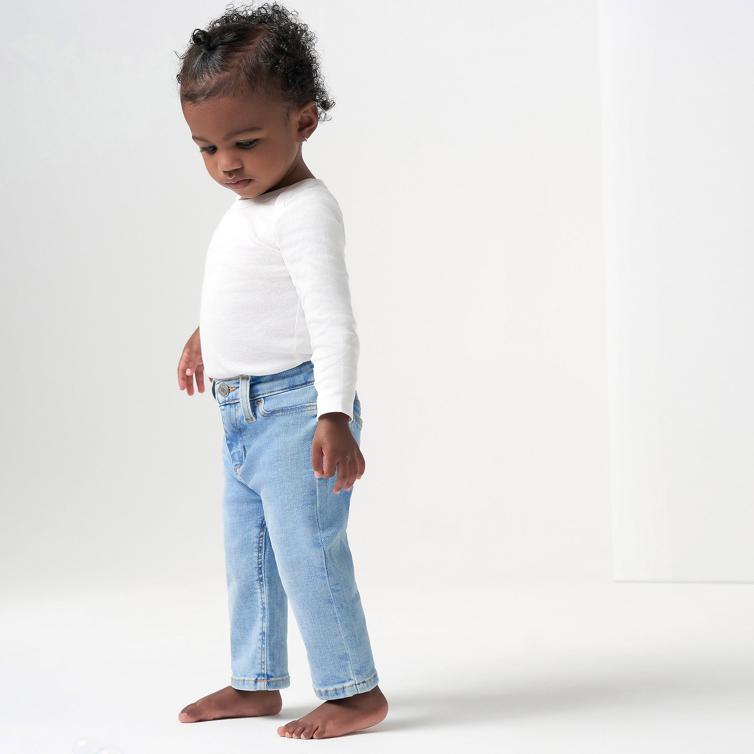 Gerber Unisex Baby Toddler Straight Leg Stretch Denim Jeans