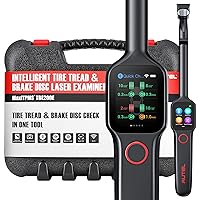 Autel TPMS Tool MaxiTPMS TBE200E, Tire Depth & Disc Wear Laser Tester, Display Real-Time Data, Comprehensive TPMS Reports with Autel ITS600