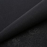 Aida Cloth 18 Count Cross Stitch Fabric,12 by 60inch(18CT,Black)