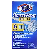 Clorox Disinfecting Toilet Wand Refill Heads 6 ea (Pack of 8)