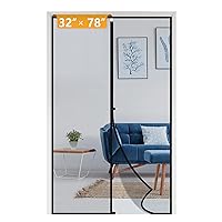 Yotache Removable Magnetic Screen Door Fits Door Size 32 x 78, Screen Size 34