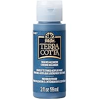 FolkArt, Ocean Cavern 59 ml Assorted Acrylic 2 fl oz / 59ml Terra Cotta Paint For Easy To Apply DIY Crafts, Art Supplies With A Textured Finish, 7026