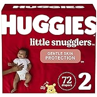 Baby Diapers Size 2 (12-18 lbs), 72ct, Huggies Little Snugglers