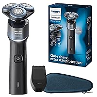 Exclusive Shaver 5000X with SkinGlide Protective Coating, Rechargeable Wet & Dry Shaver with Precision Trimmer and Storage Pouch, X5006/85